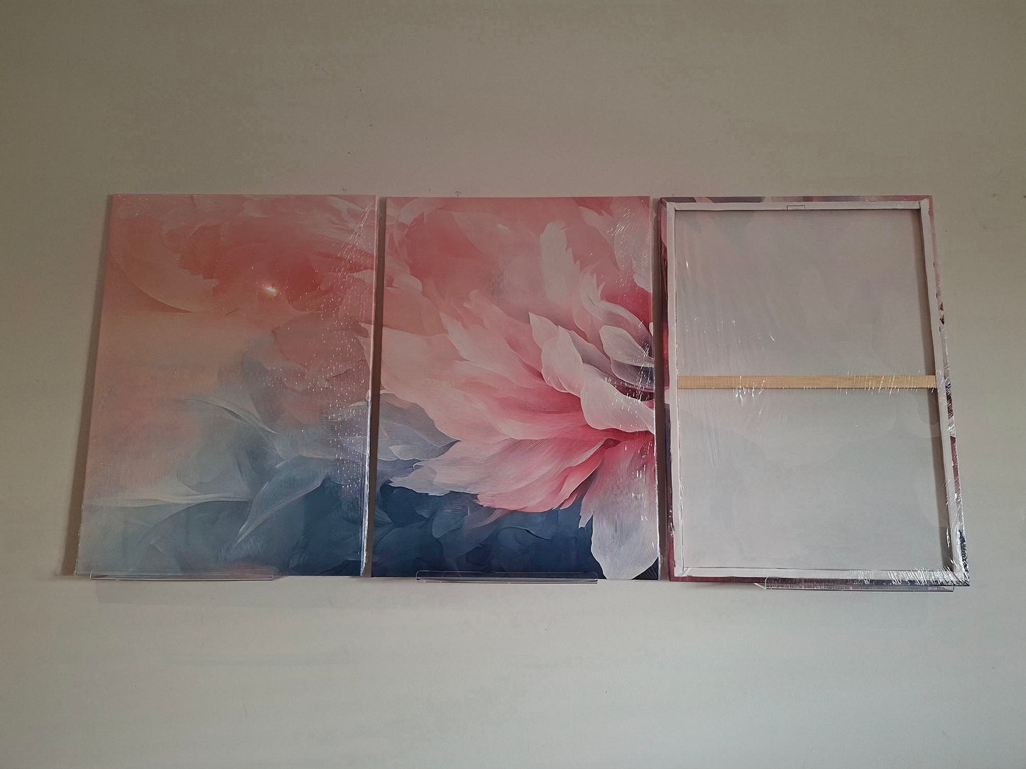 Pastel Bloom Canvas Wall Art Print Set