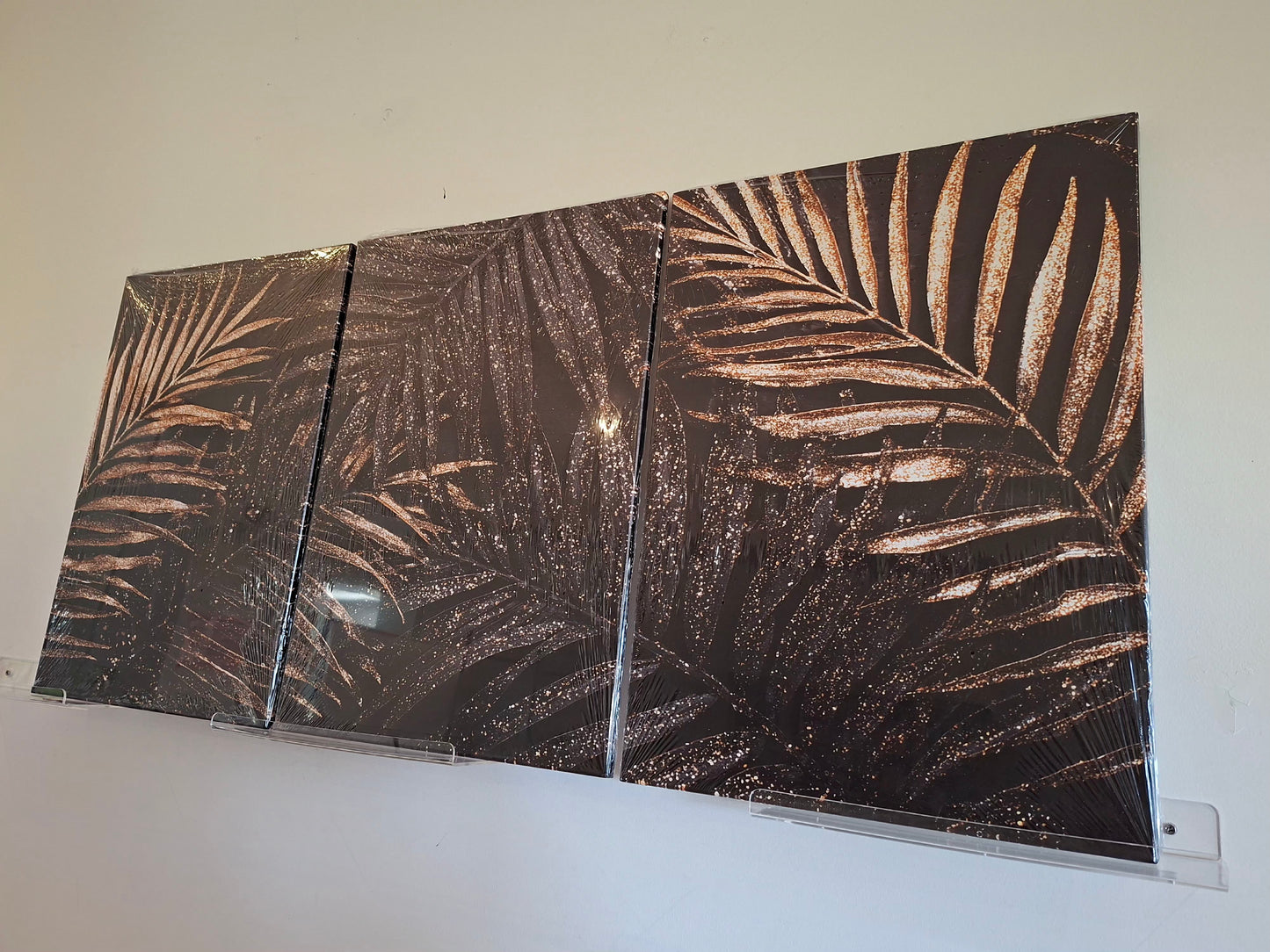 Golden Leaf Botanical Wall Art Set