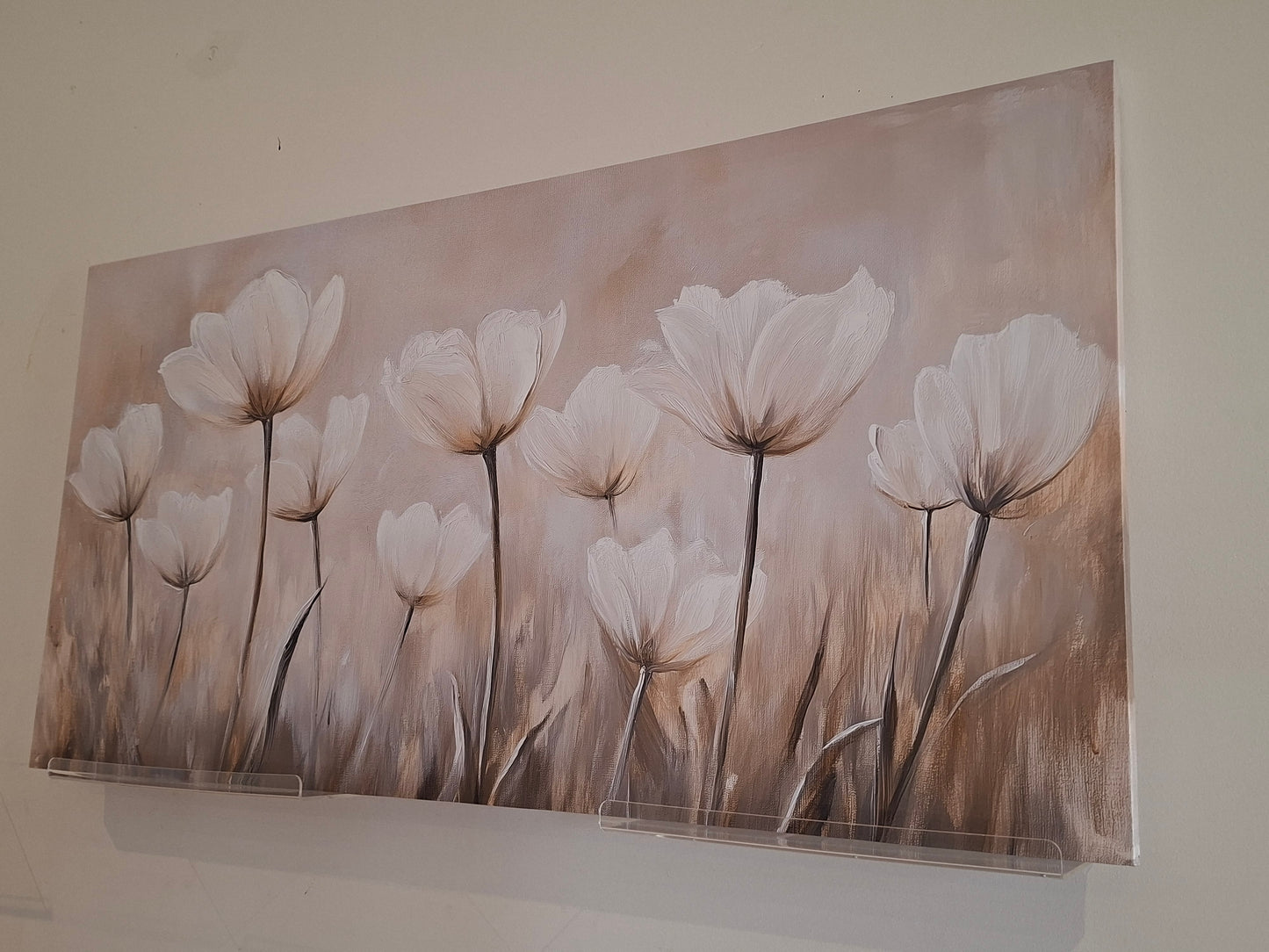 Minimalist Floral Canvas Print Wall Art - 1pc