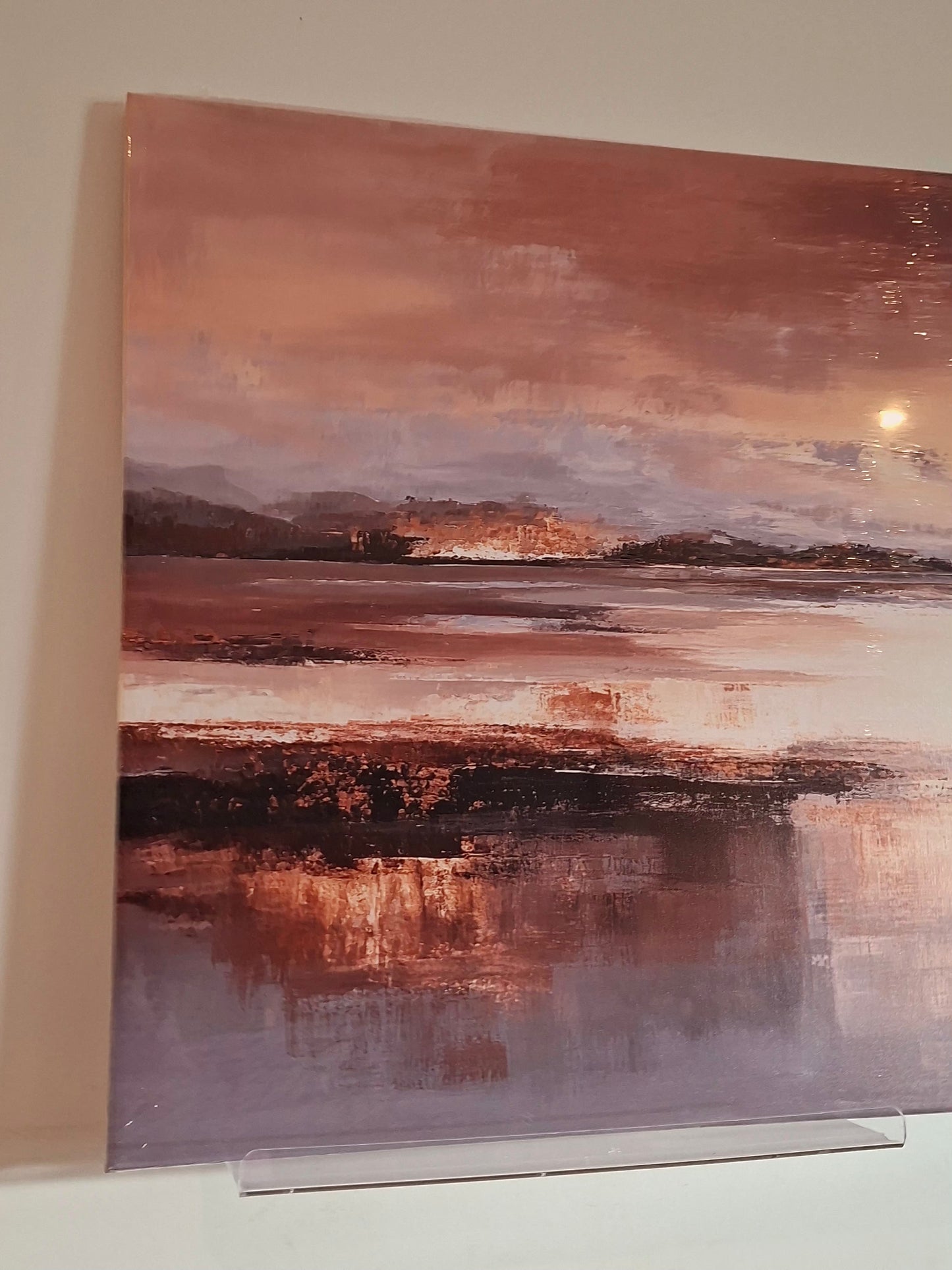 Minimalist Beige Abstract Landscape Canvas Wall Art Décor