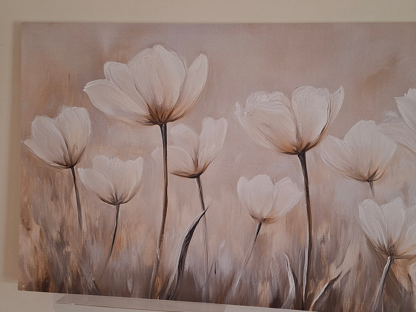 Minimalist Floral Canvas Print Wall Art - 1pc