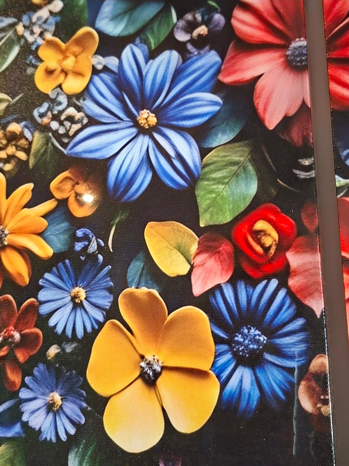 Vibrant Floral Canvas Print Wall Art Set