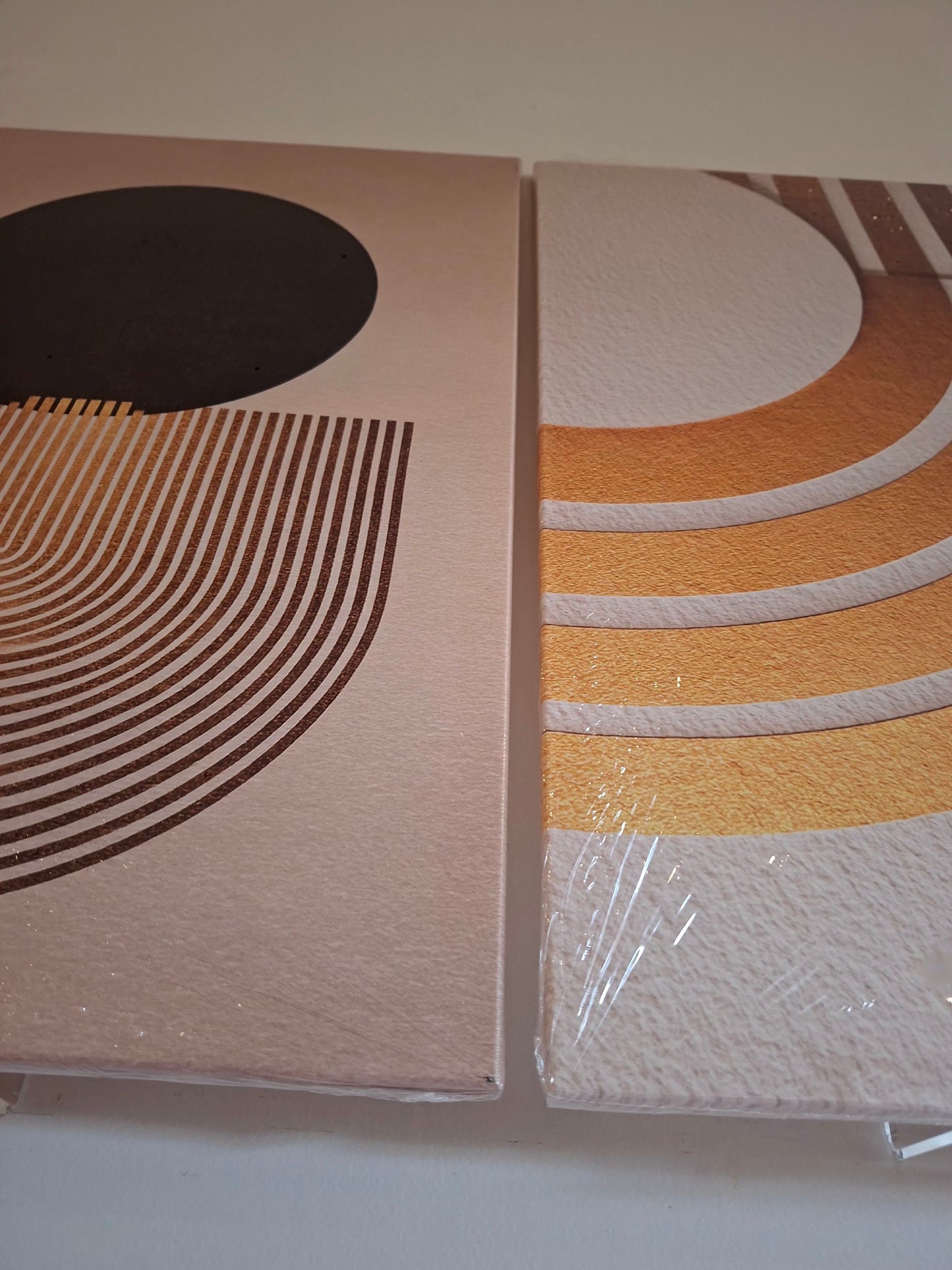 Minimalist Boho Gold Accent Wall Art Set
