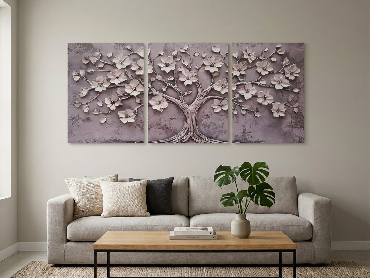 Blossom Tree Canvas Wall Art Set
