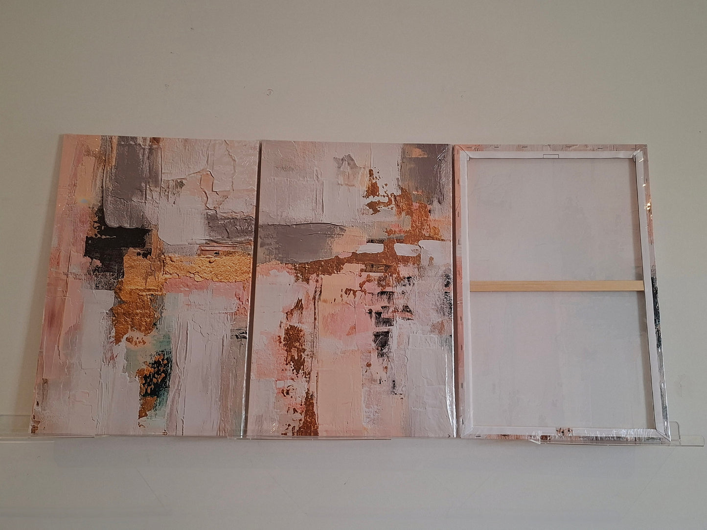 Bohemian Abstract Gold Accent Wall Art Set
