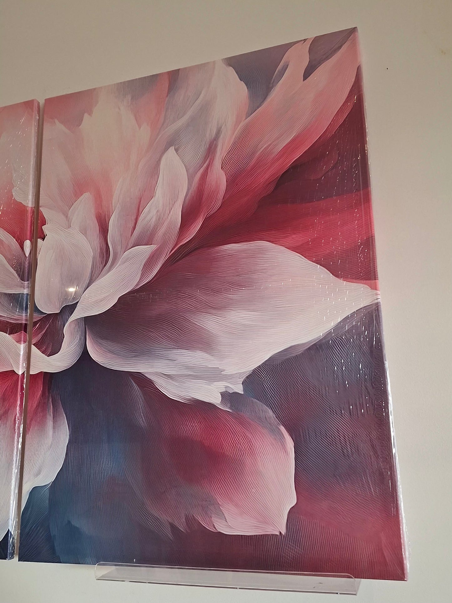 Pastel Bloom Canvas Wall Art Print Set