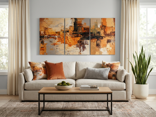 Modern Brushstroke Elegance Canvas Print Wall Art