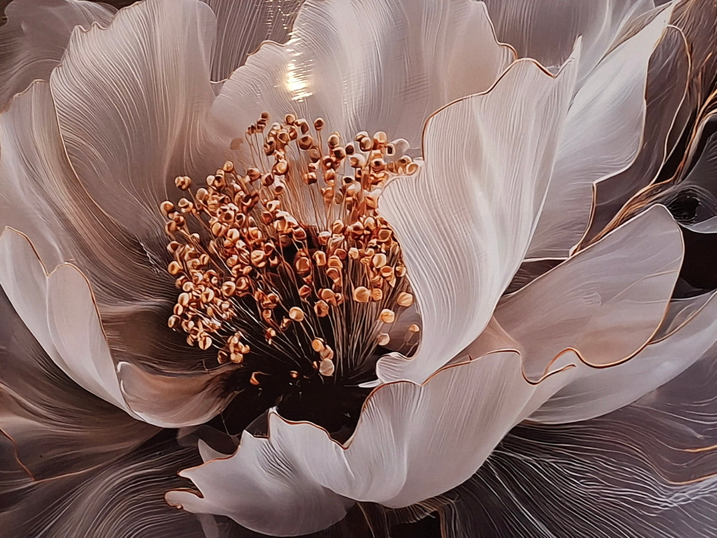 1pc - Elegant Floral Abstract Canvas Wall Art
