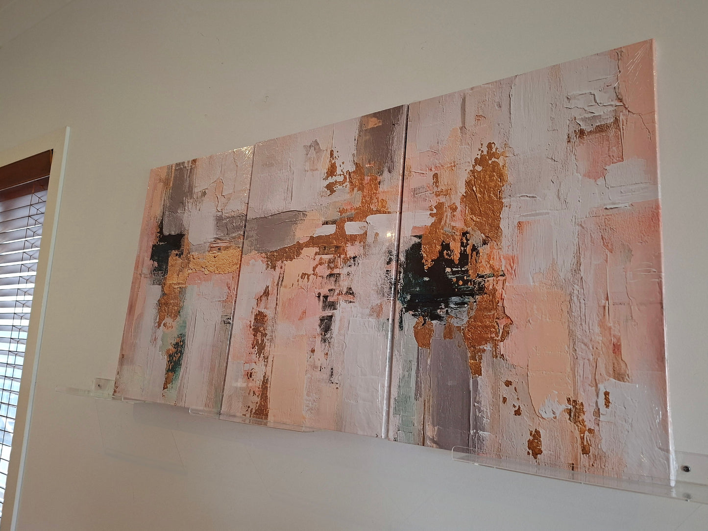 Bohemian Abstract Gold Accent Wall Art Set
