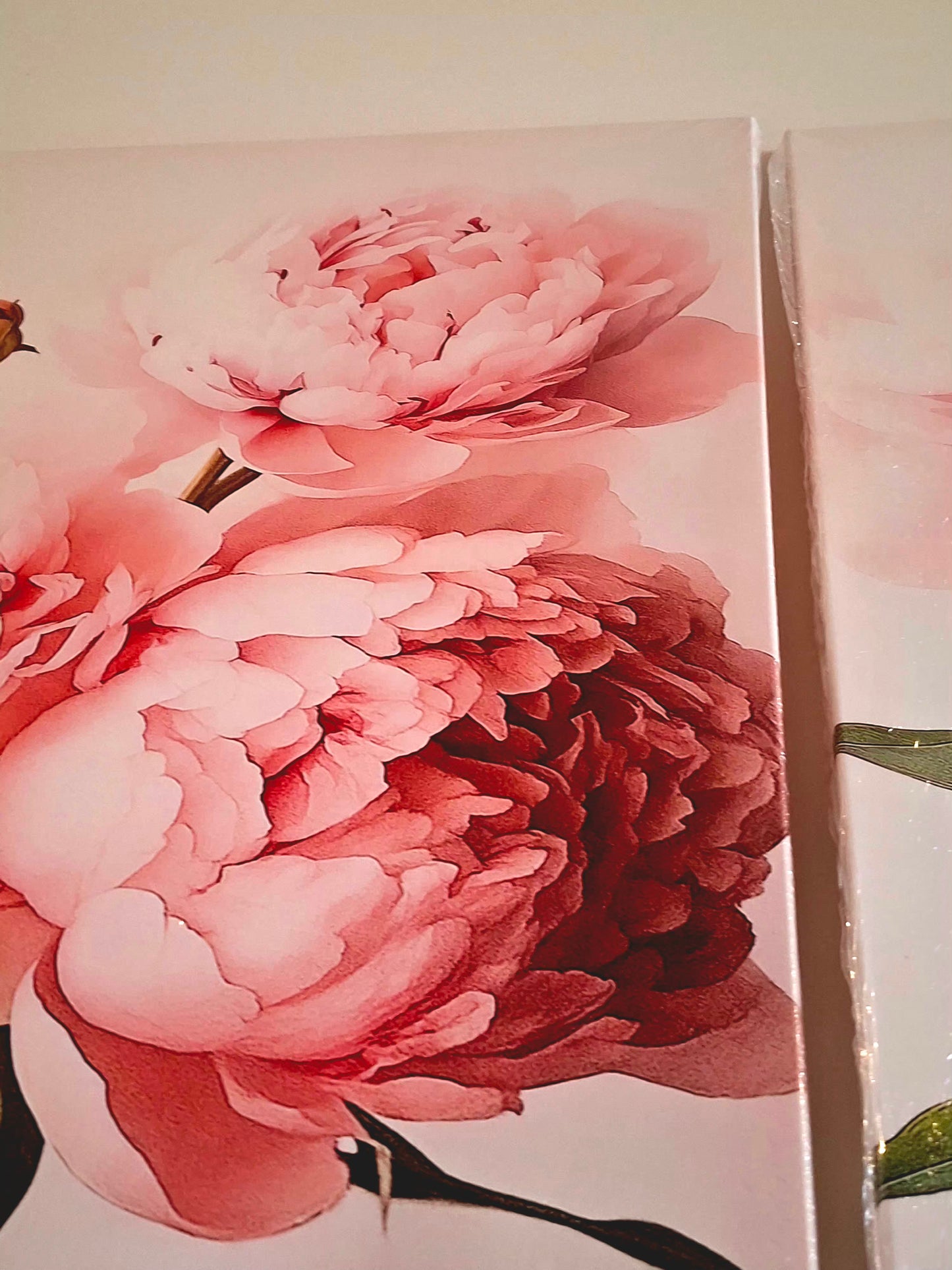 Pink Peonies Canvas Wall Art – Soft Floral Elegance Décor