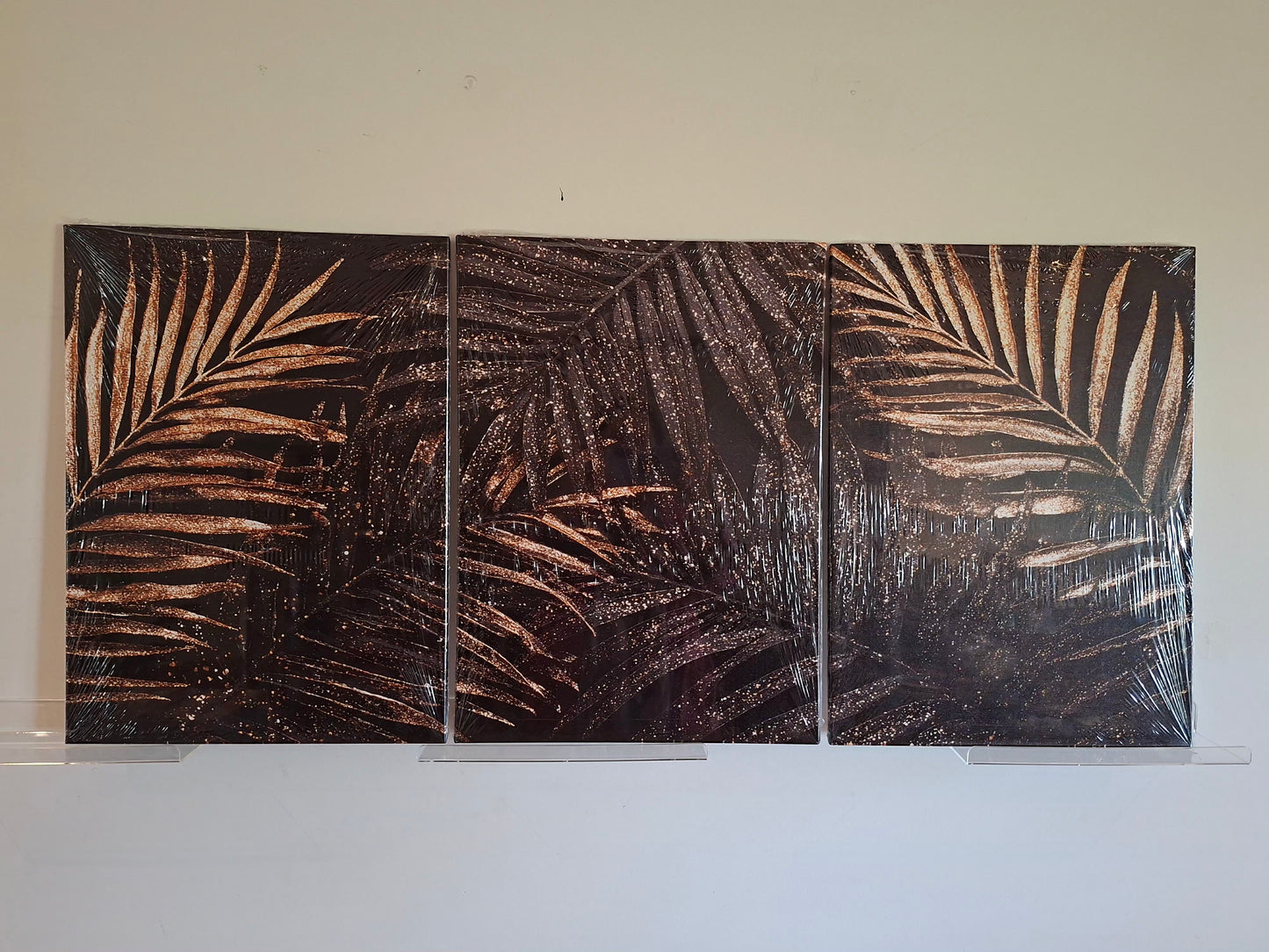 Golden Leaf Botanical Wall Art Set