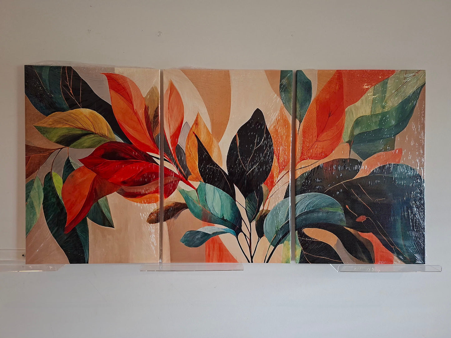 Abstract Bohemian Canvas Wall Art Set – Modern Seasonal Décor