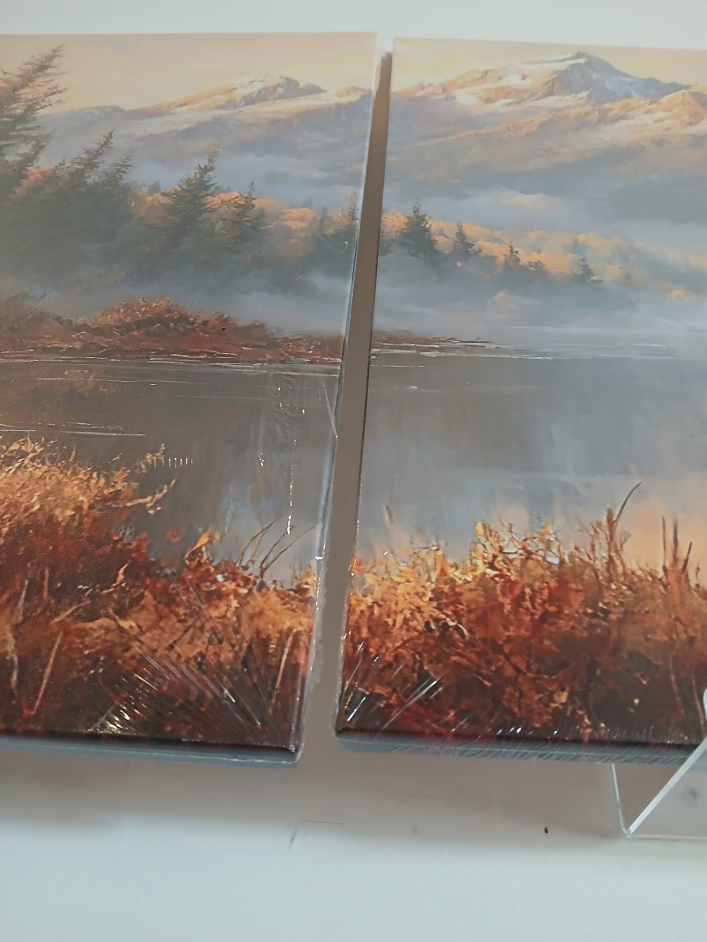 Sunset Mountain Canvas Print Wall Art Set