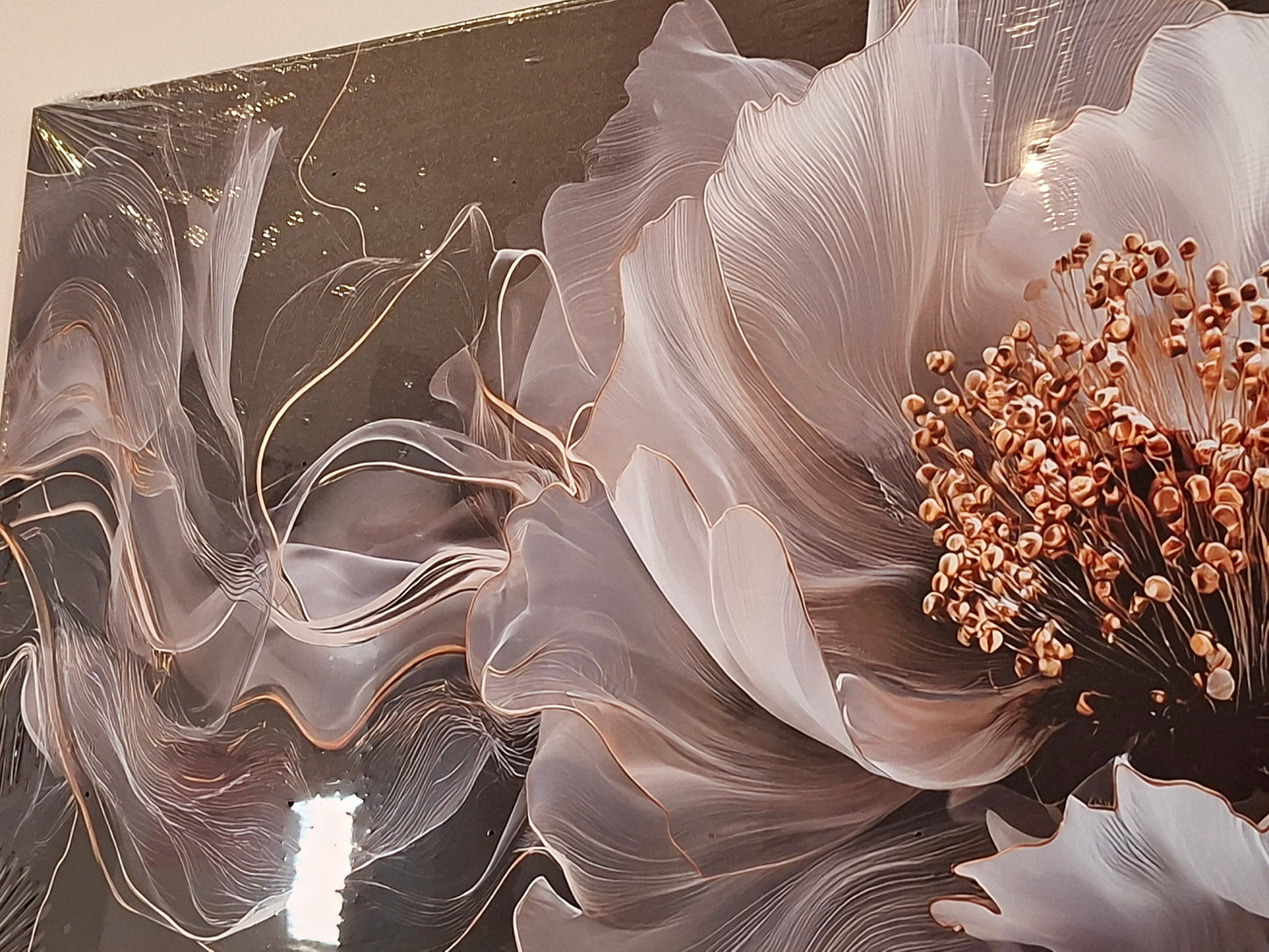 1pc - Elegant Floral Abstract Canvas Wall Art