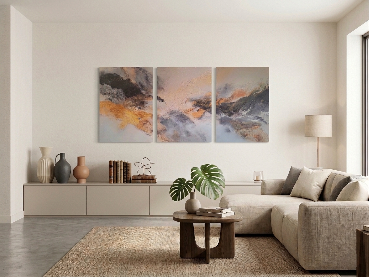 Abstract Texture Canvas Wall Art Set