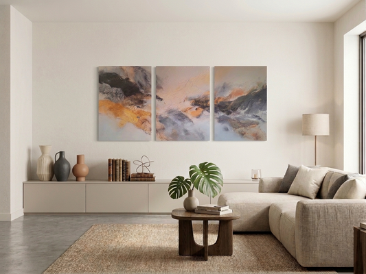 Abstract Texture Canvas Wall Art Set