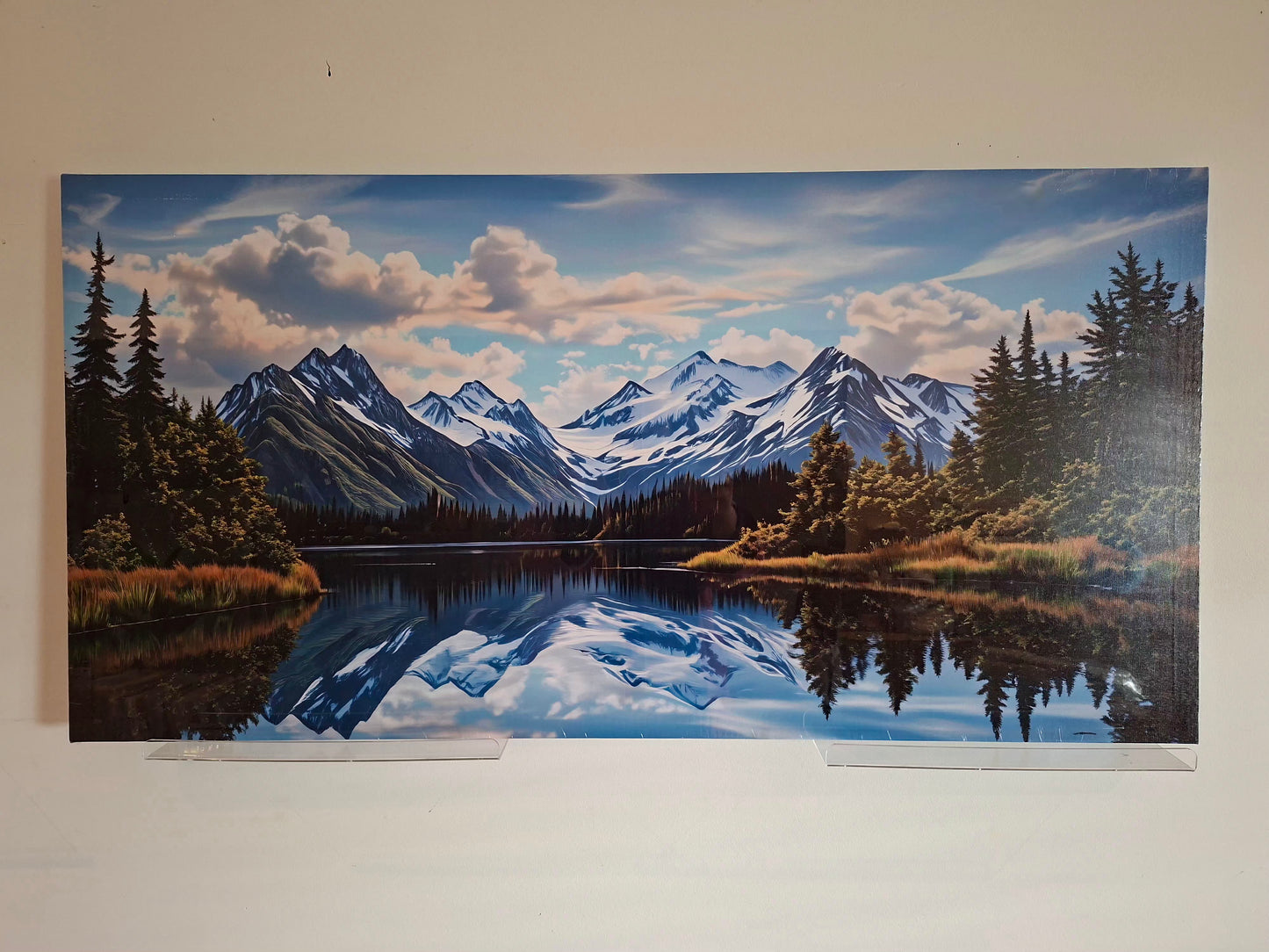 Mountain Lake Landscape Canvas Wall Art Set – Serene Nature Décor