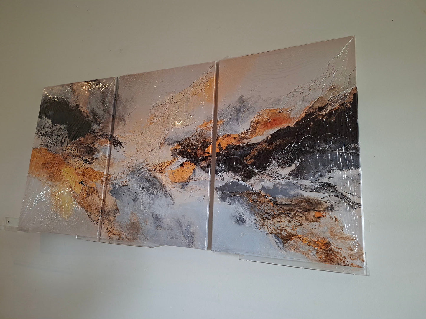 Abstract Texture Canvas Wall Art Set
