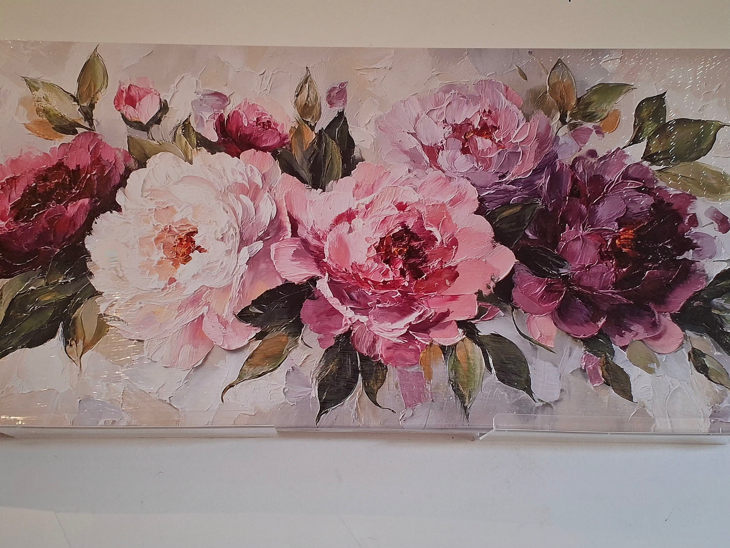 Soft Colorful Roses Canvas Wall Art 1pc