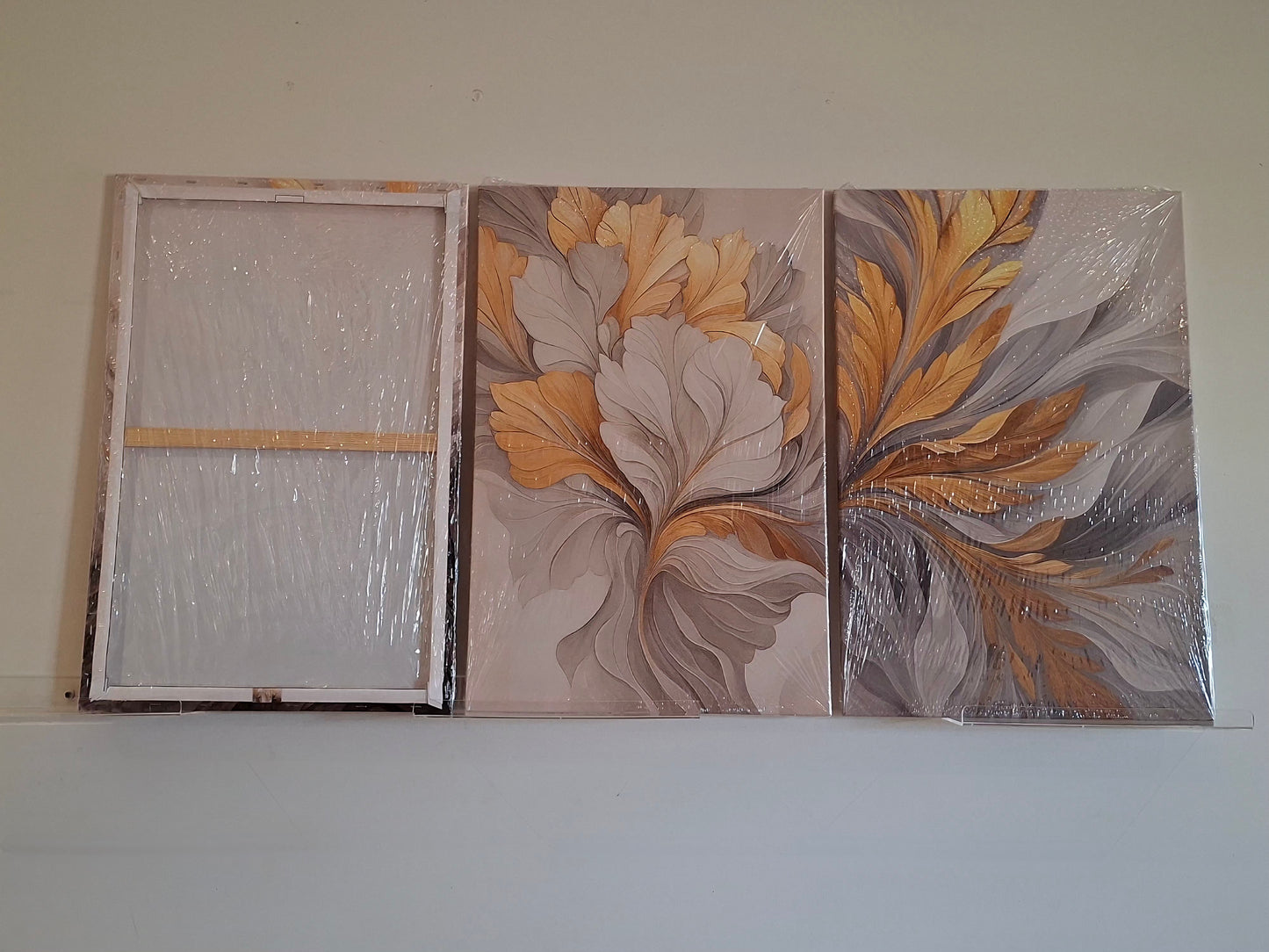 Luxury Abstract Gold Design Canvas Print Wall Art