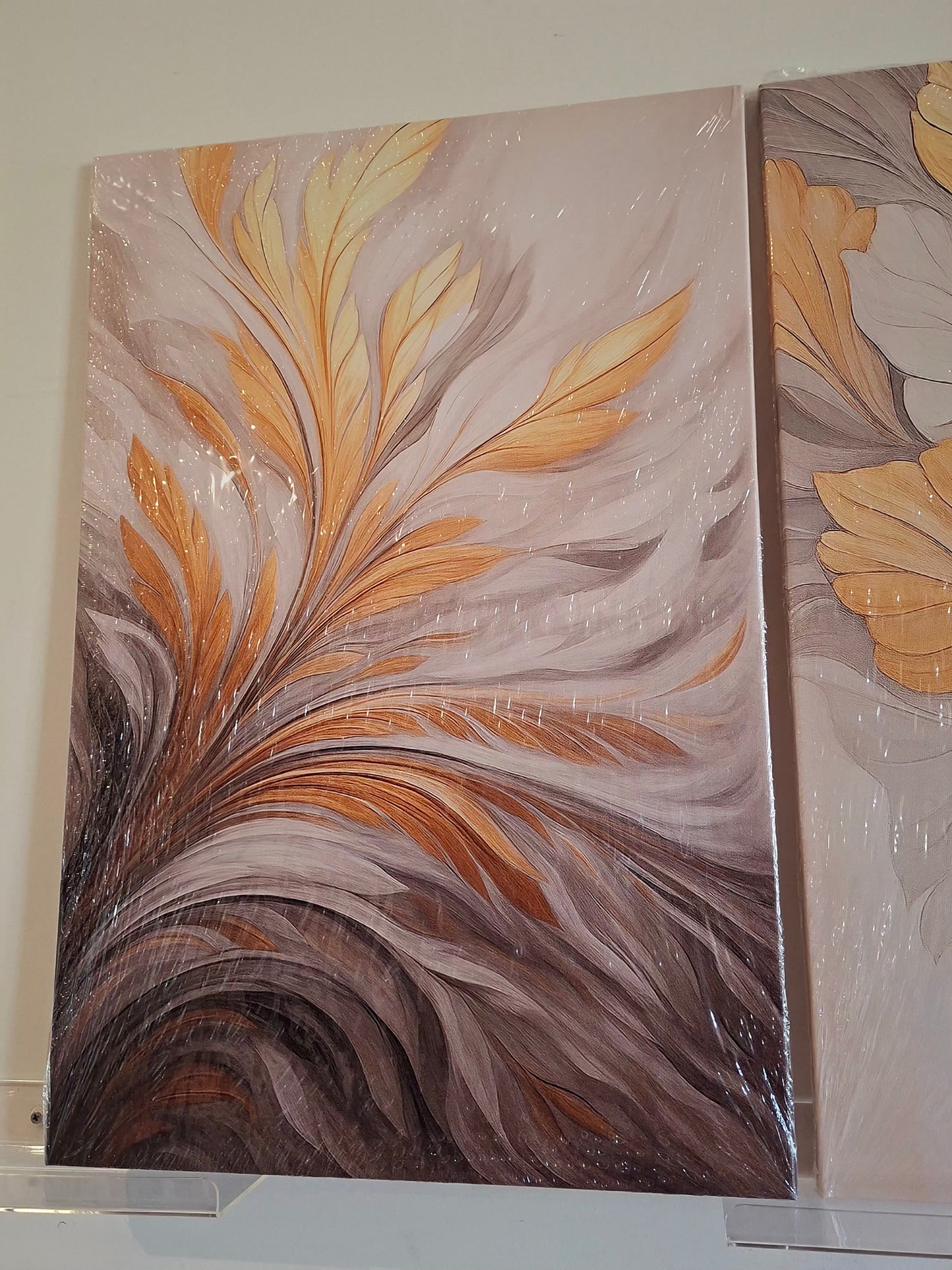 Luxury Abstract Gold Design Canvas Print Wall Art