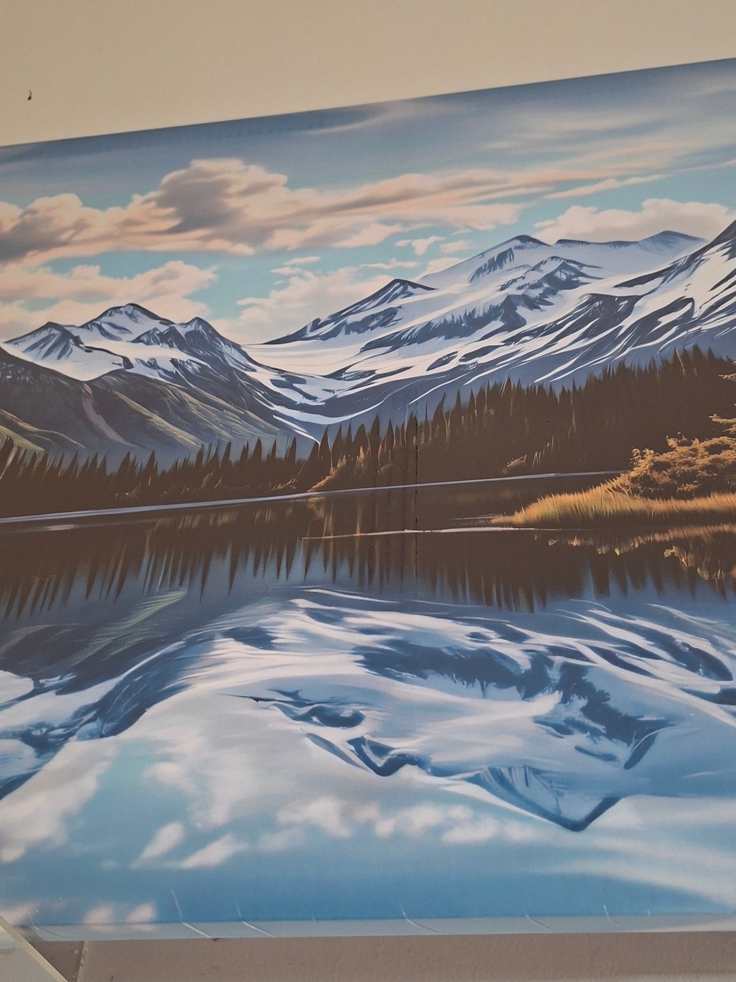 Mountain Lake Landscape Canvas Wall Art Set – Serene Nature Décor