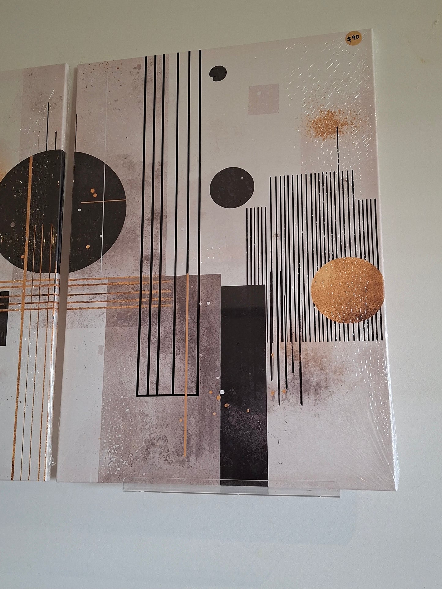 Elegant Abstract Geometric Canvas Print Wall Art