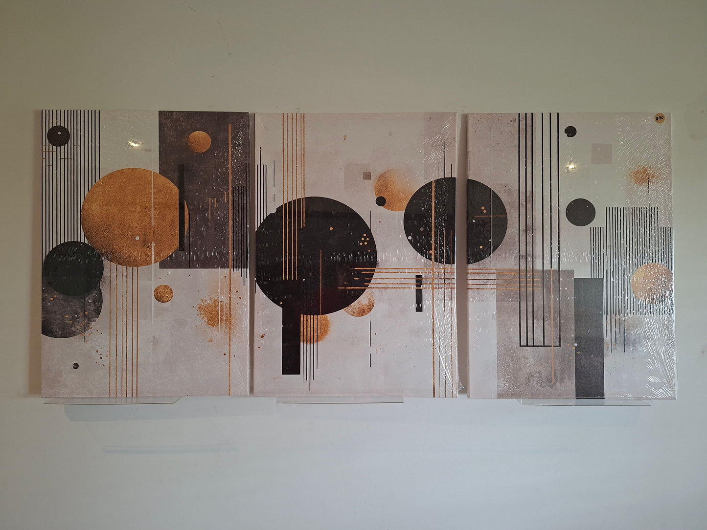 Elegant Abstract Geometric Canvas Print Wall Art