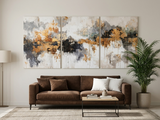 Vintage Fusion Canvas Print Wall Art Set