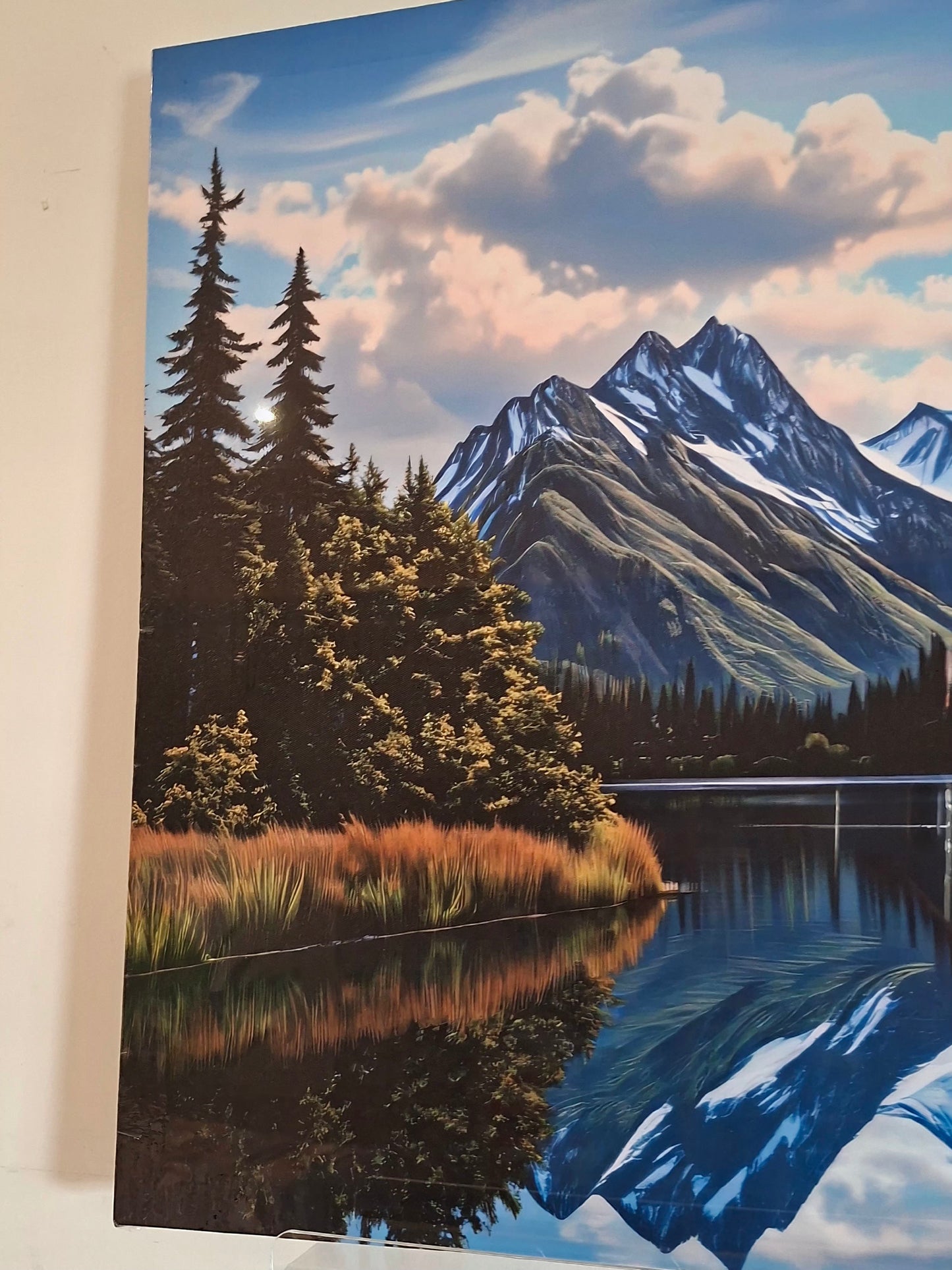 Mountain Lake Landscape Canvas Wall Art Set – Serene Nature Décor