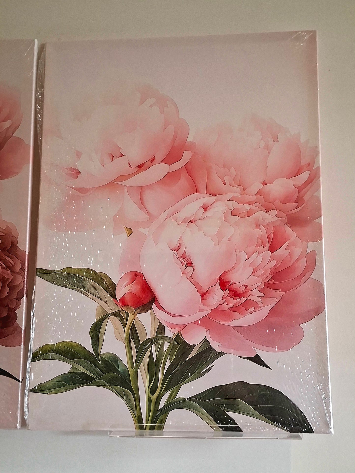 Pink Peonies Canvas Wall Art – Soft Floral Elegance Décor
