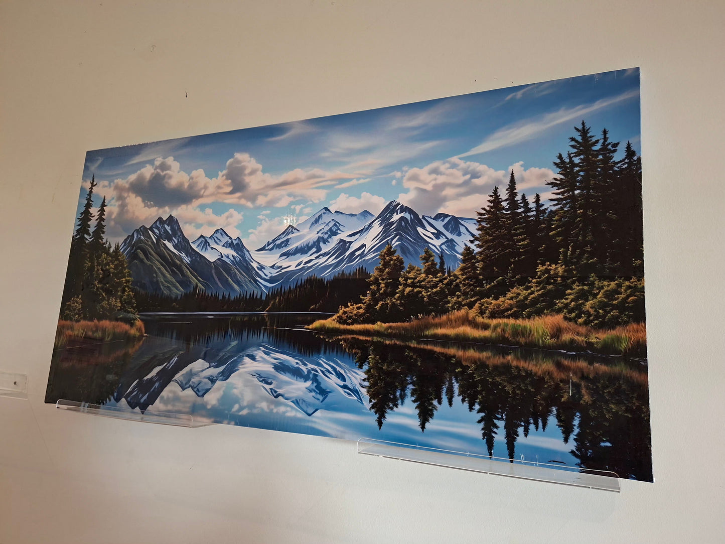 Mountain Lake Landscape Canvas Wall Art Set – Serene Nature Décor