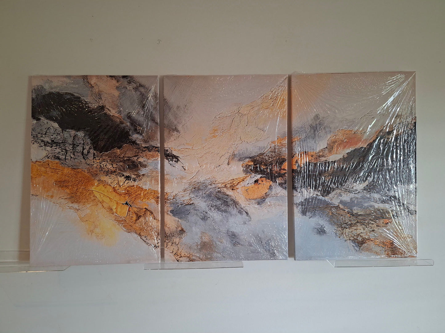 Abstract Texture Canvas Wall Art Set