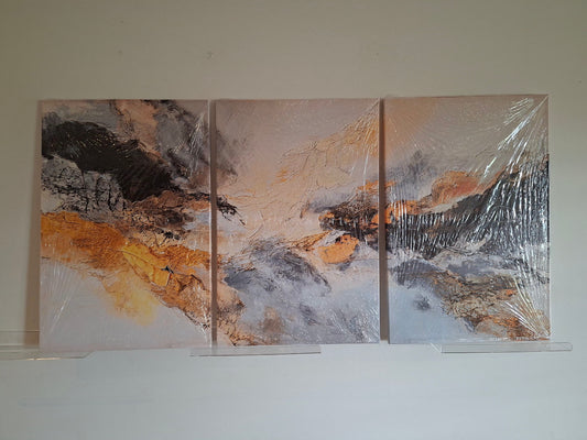 Abstract Texture Canvas Wall Art Set