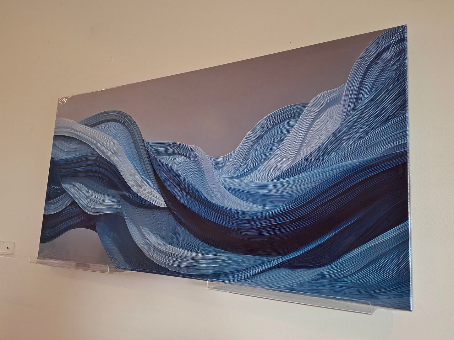 Modern Abstract Wave Canvas Wall Art - 1pc