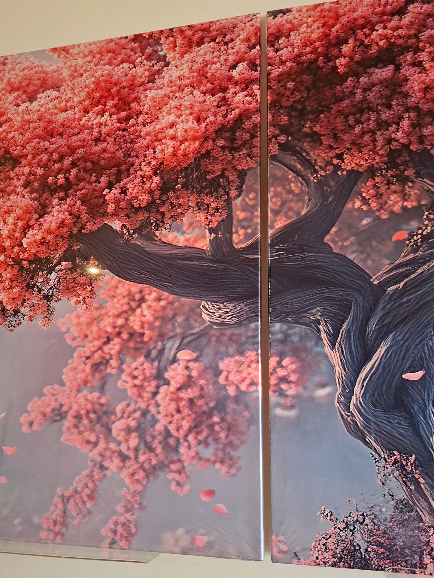 Cherry Blossom Tree Wall Art Set