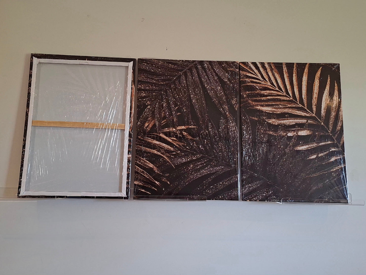 Golden Leaf Botanical Wall Art Set