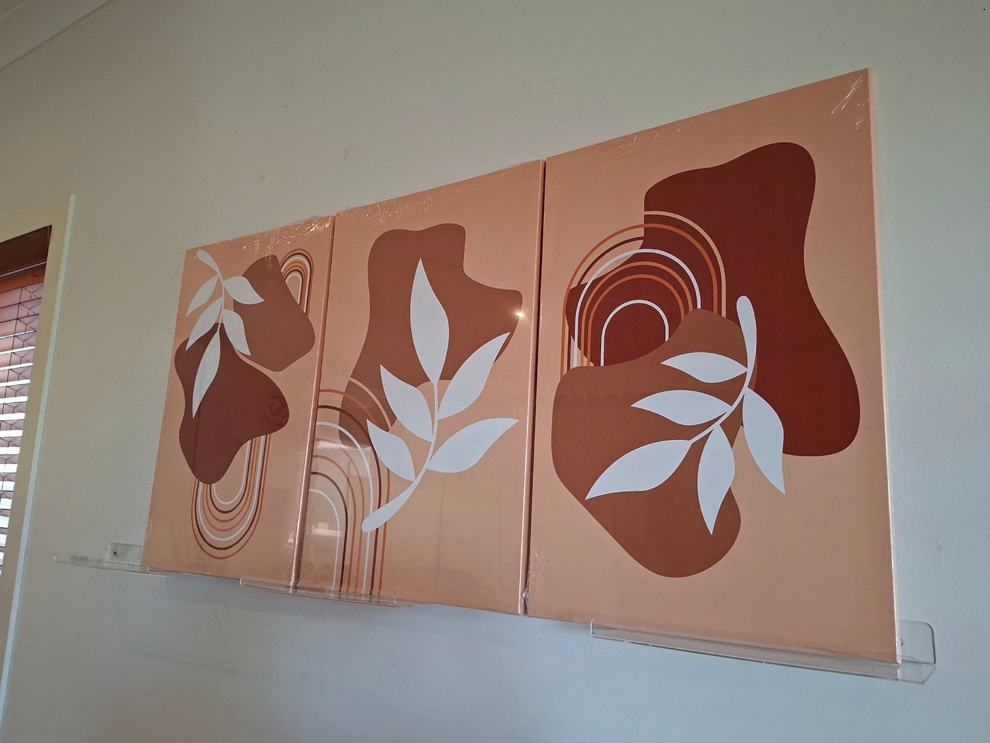 Abstract Botanical Canvas Wall Art Set