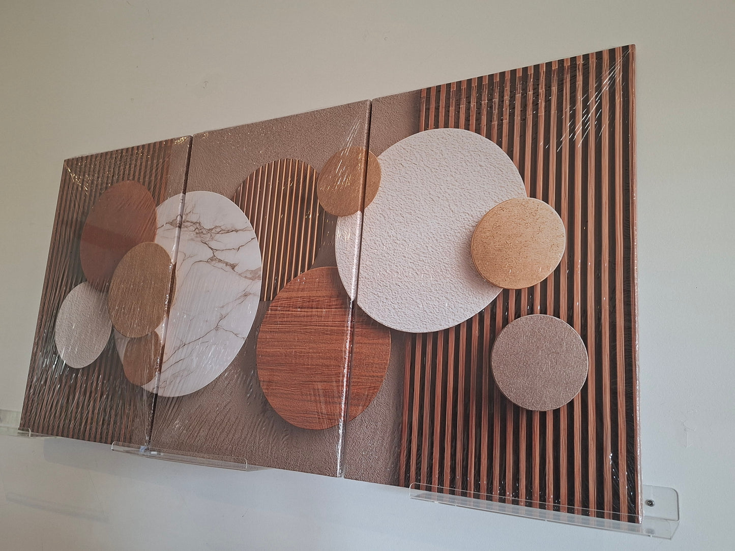 Neutral Geometric Canvas Wall Art Set