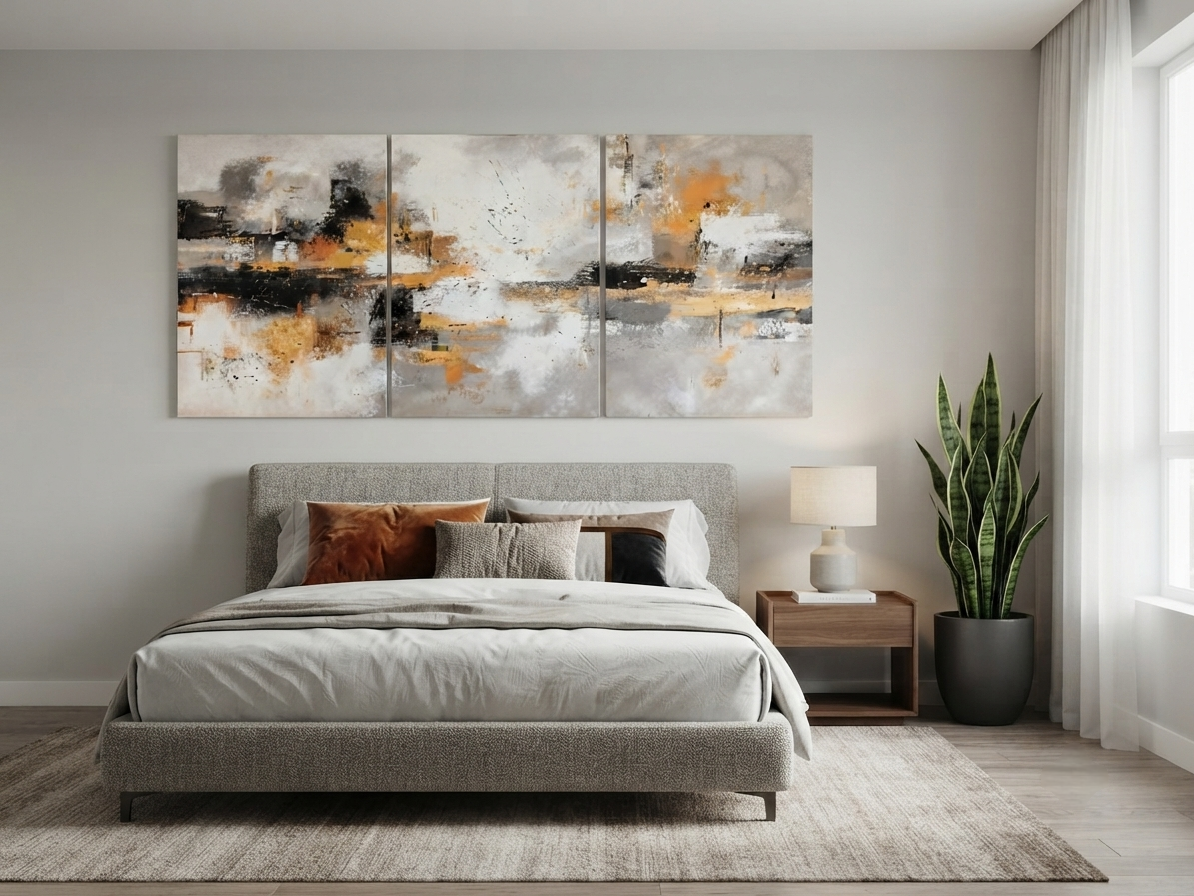 Abstract Urban Landscape Canvas Print Wall Art Set