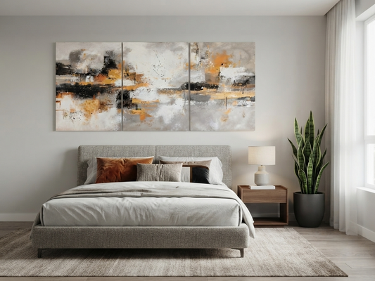 Abstract Urban Landscape Canvas Print Wall Art Set