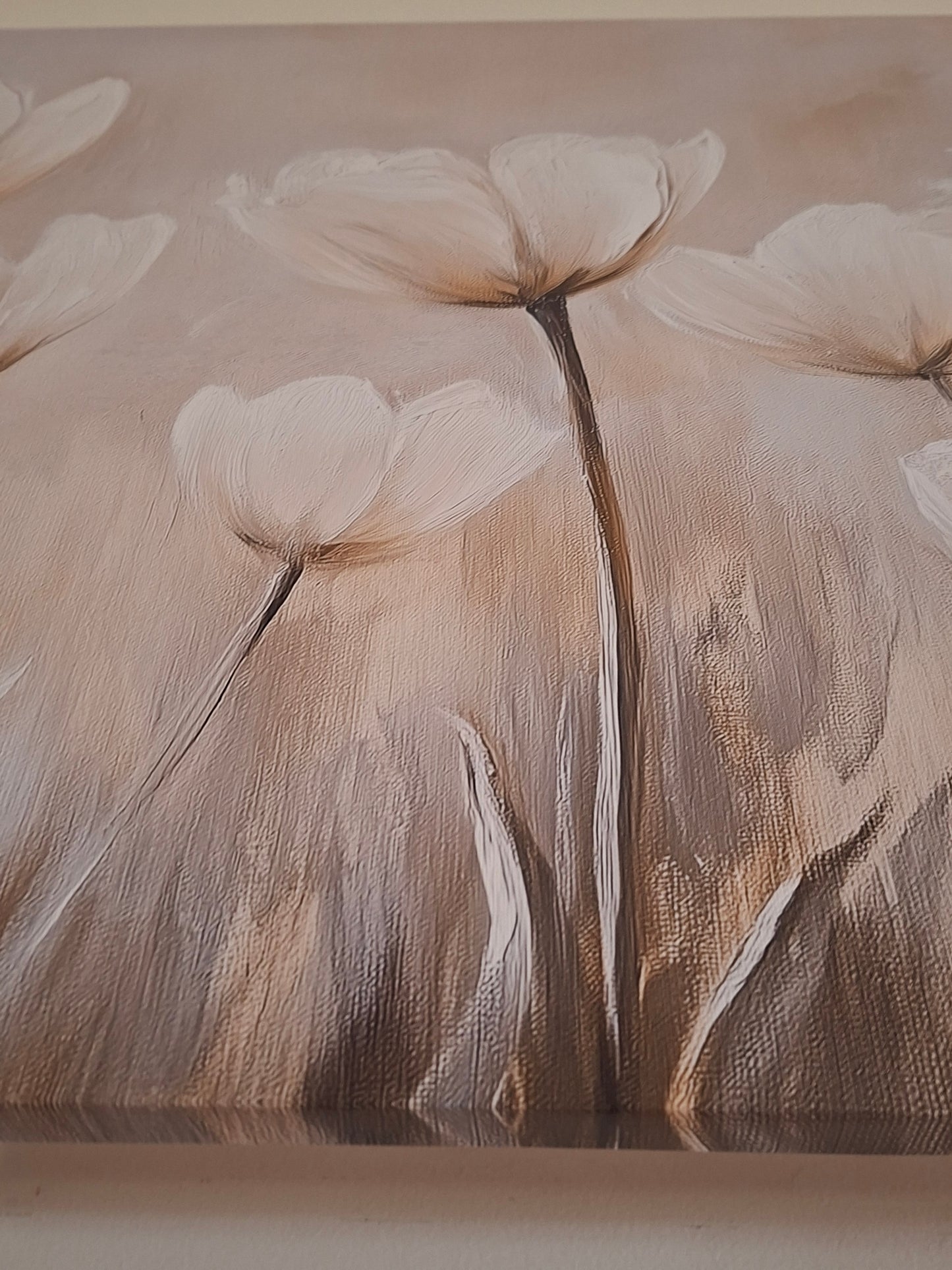 Minimalist Floral Canvas Print Wall Art - 1pc