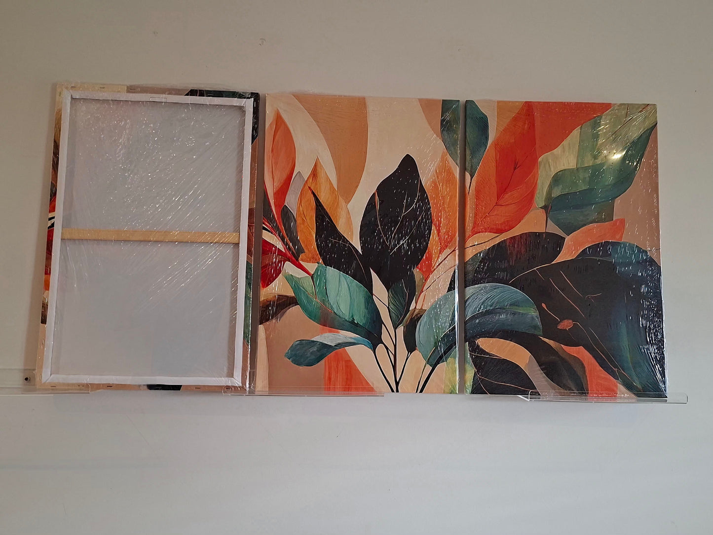 Abstract Bohemian Canvas Wall Art Set – Modern Seasonal Décor