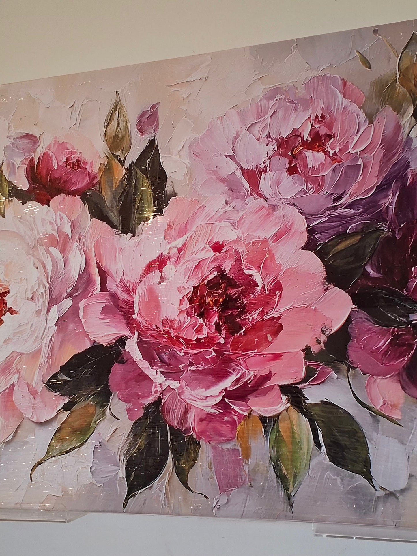 Soft Colorful Roses Canvas Wall Art 1pc