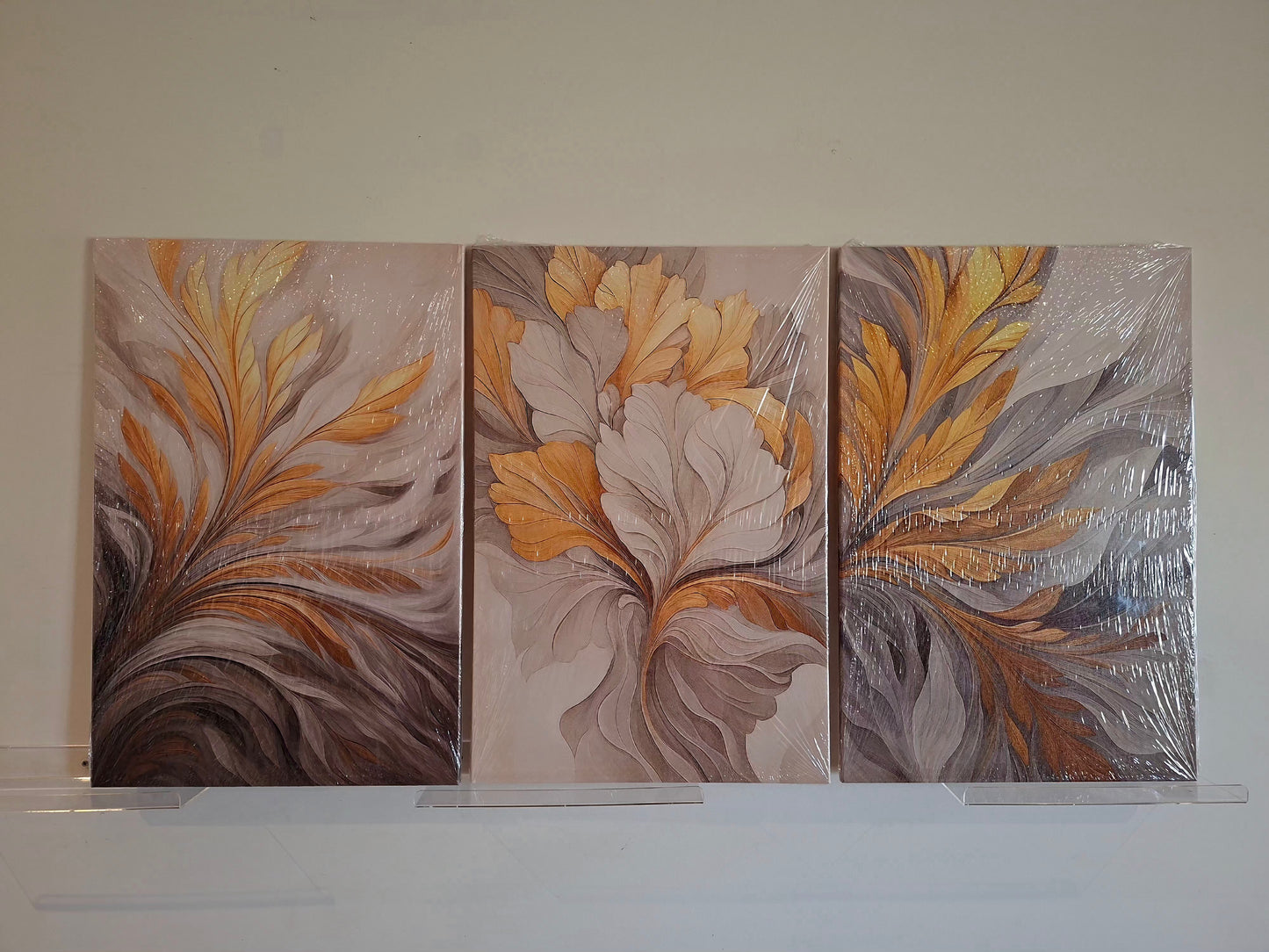 Luxury Abstract Gold Design Canvas Print Wall Art