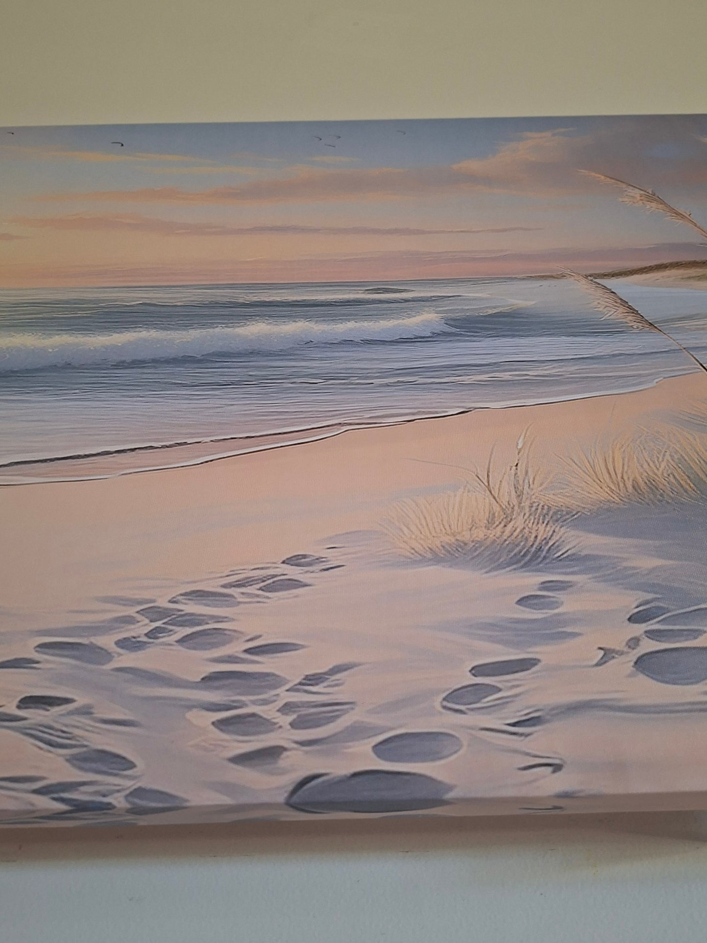 Coastal Sunset Beach Canvas Wall Art