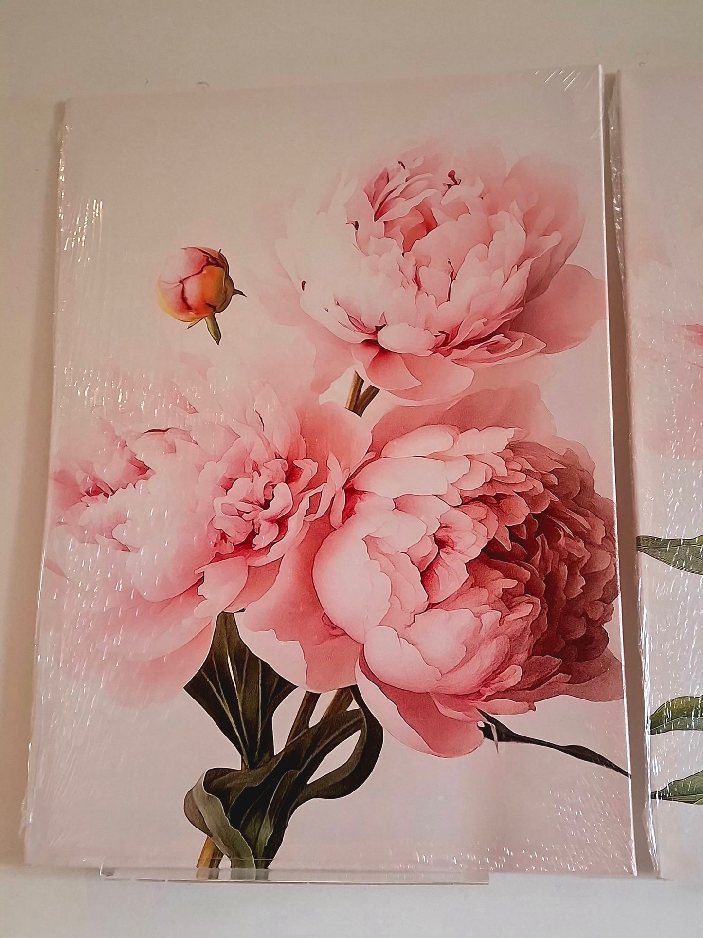 Pink Peonies Canvas Wall Art – Soft Floral Elegance Décor