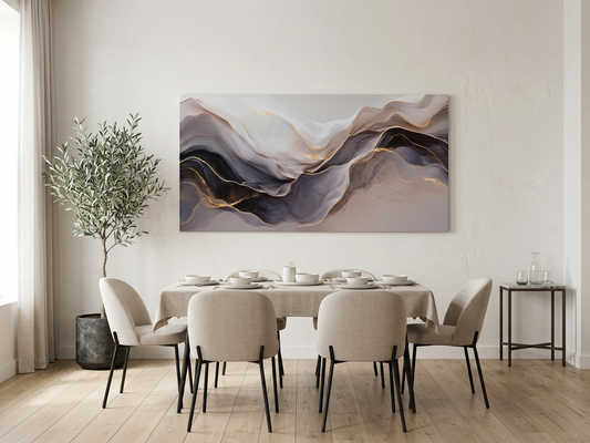 Abstract Fluid Canvas Wall Art 1pc