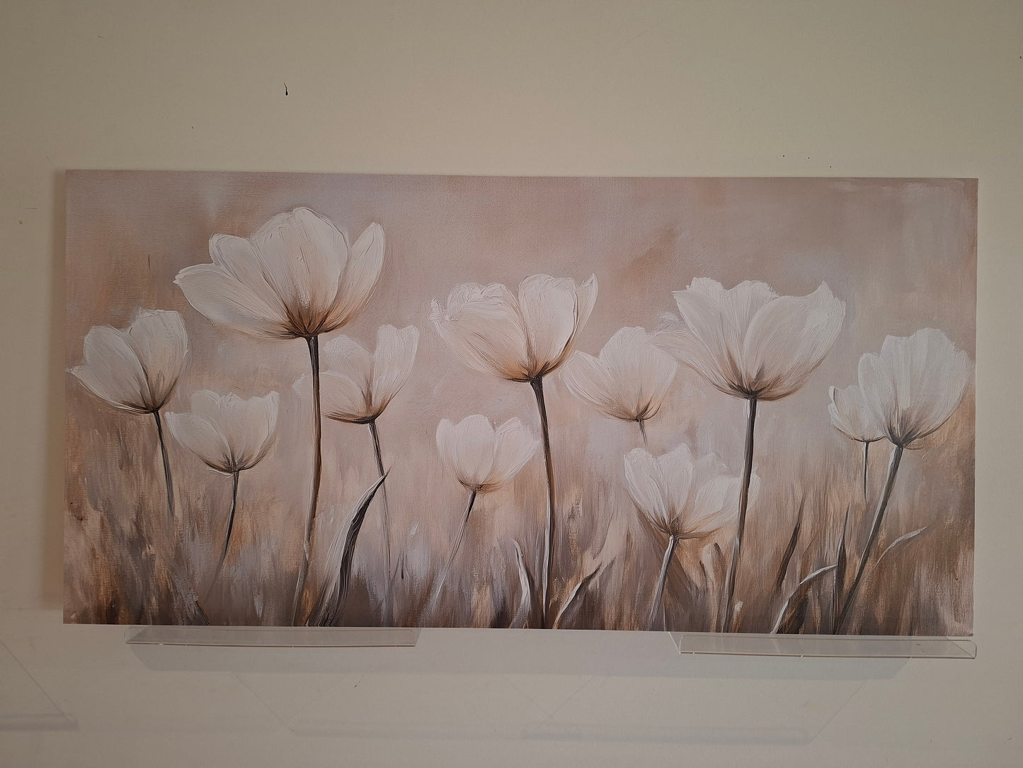 Minimalist Floral Canvas Print Wall Art - 1pc