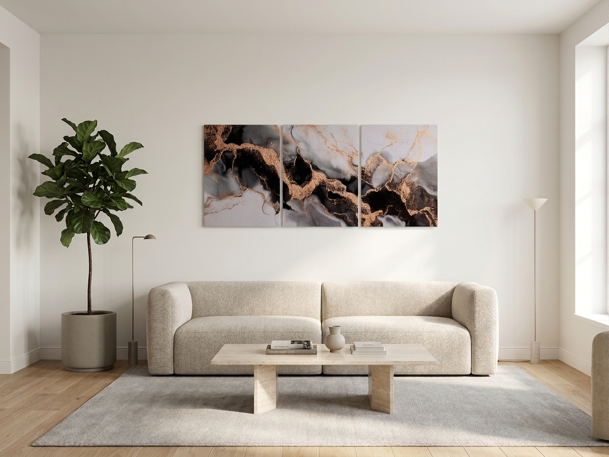 Luxury Abstract Canvas Wall Art Set